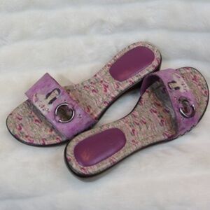 Jeon purple floral sandals slides 6